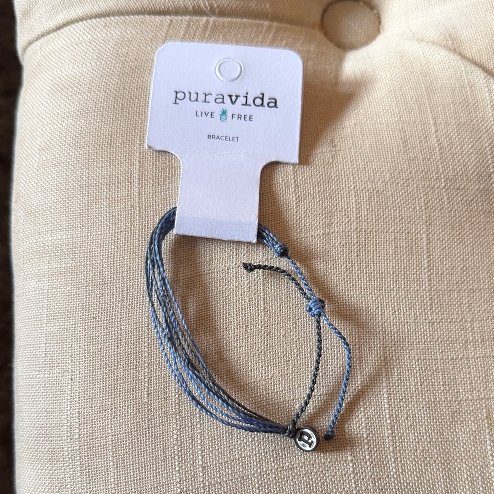 Pura Vida Blue Denim Bracelet NWT